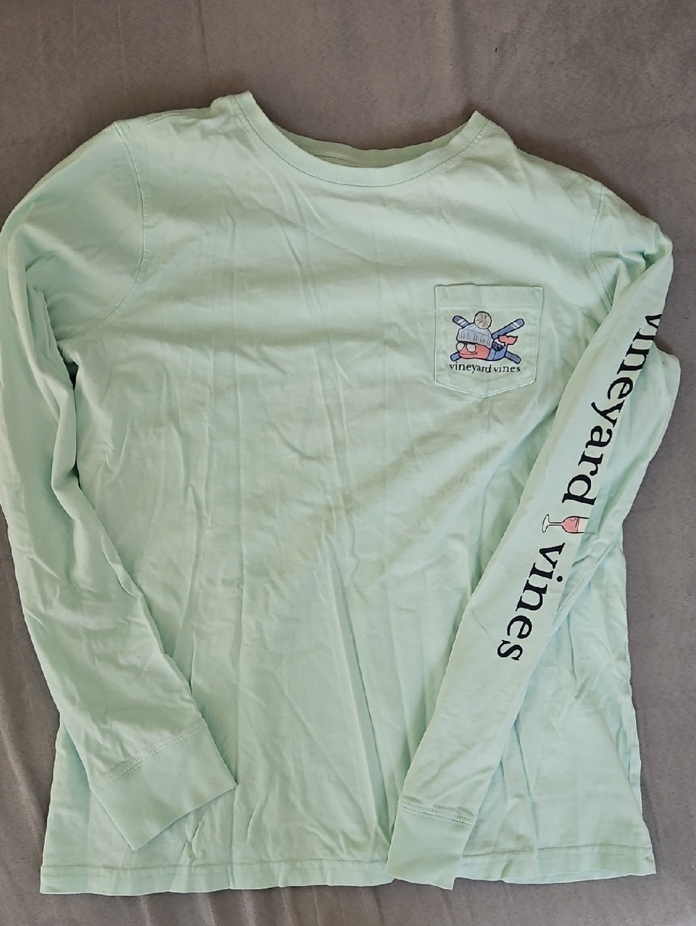 Women's Vineyard Vines Long Sleeve T-shirt, Ski Themed